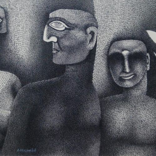 Silent Talks | Ball Pen on Paper | 38 x 24 CM | 2010 | Available | Price: Contact Us 