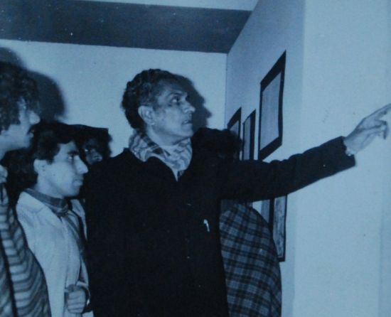 Exhibition visit by Sh. K.S.Kulkarni Dean B.H.U. Art & Music Faculty